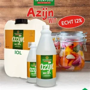 INTERFOOD AZIJN BRUIN 1 liter 12% (Gb)