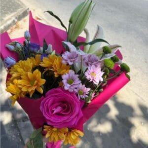 Lelies & gemengde bloemen -Luxe Bloemenmix