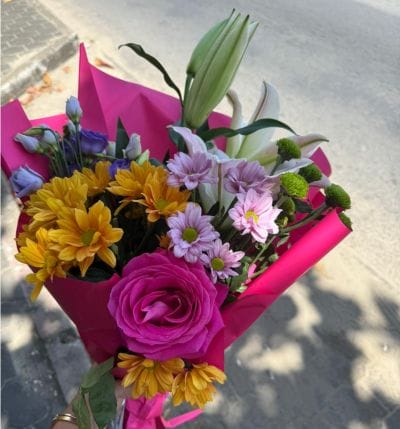 Lelies & gemengde bloemen -Luxe Bloemenmix