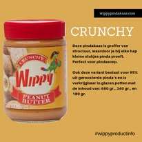 Wippy Pindakaas 340 gr Crunchy (Gb)