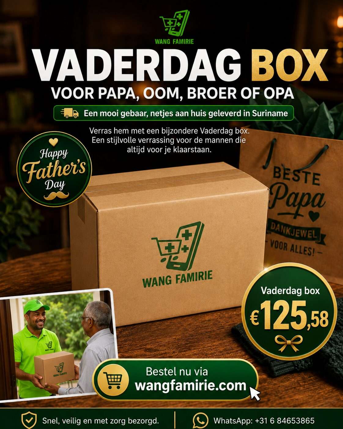 Vaderdag pakket 125,58 €