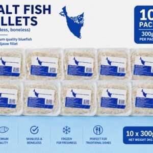 10X 300gr Blue fish zout vis filets