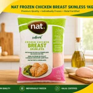 Natural chicken breast-Kip borst filet zak 1kg (Sub)