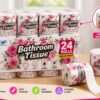 Toilet papier "Bathroom tissue " rozen 24 rollen