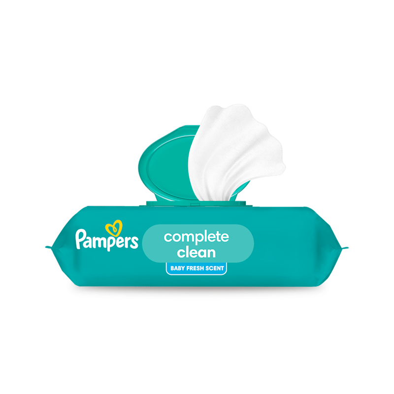Pampers Babywipes Clean - Fragrance Free - FULL BOX