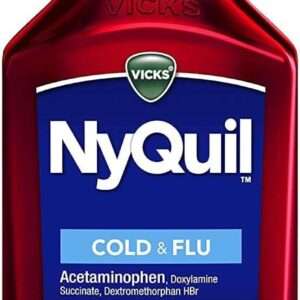 Vicks Nyquil Cold & Flu Mix Cherry - 12 oz (354ml) (Gur)
