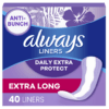 Always Panty Liners Extra Long Unscented - FULL BOX