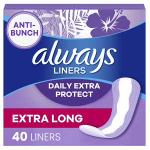 Always Panty Liners Extra Long Unscented - FULL BOX