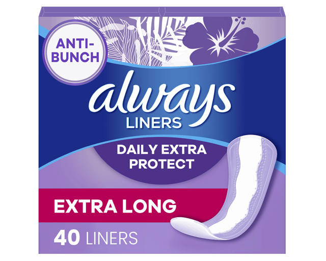 Always Panty Liners Extra Long Unscented - FULL BOX