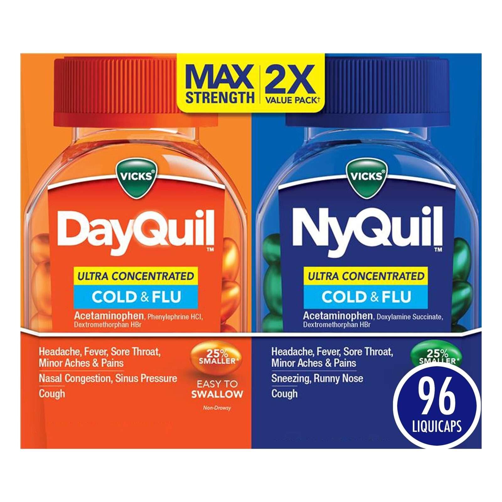 Vicks Dayquil Multi symptom relief liquidcapsule