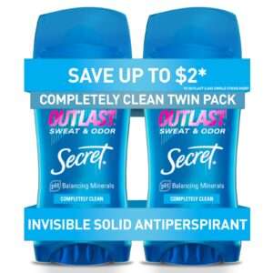 Secret Invisible Solid Outlast Completely Clean