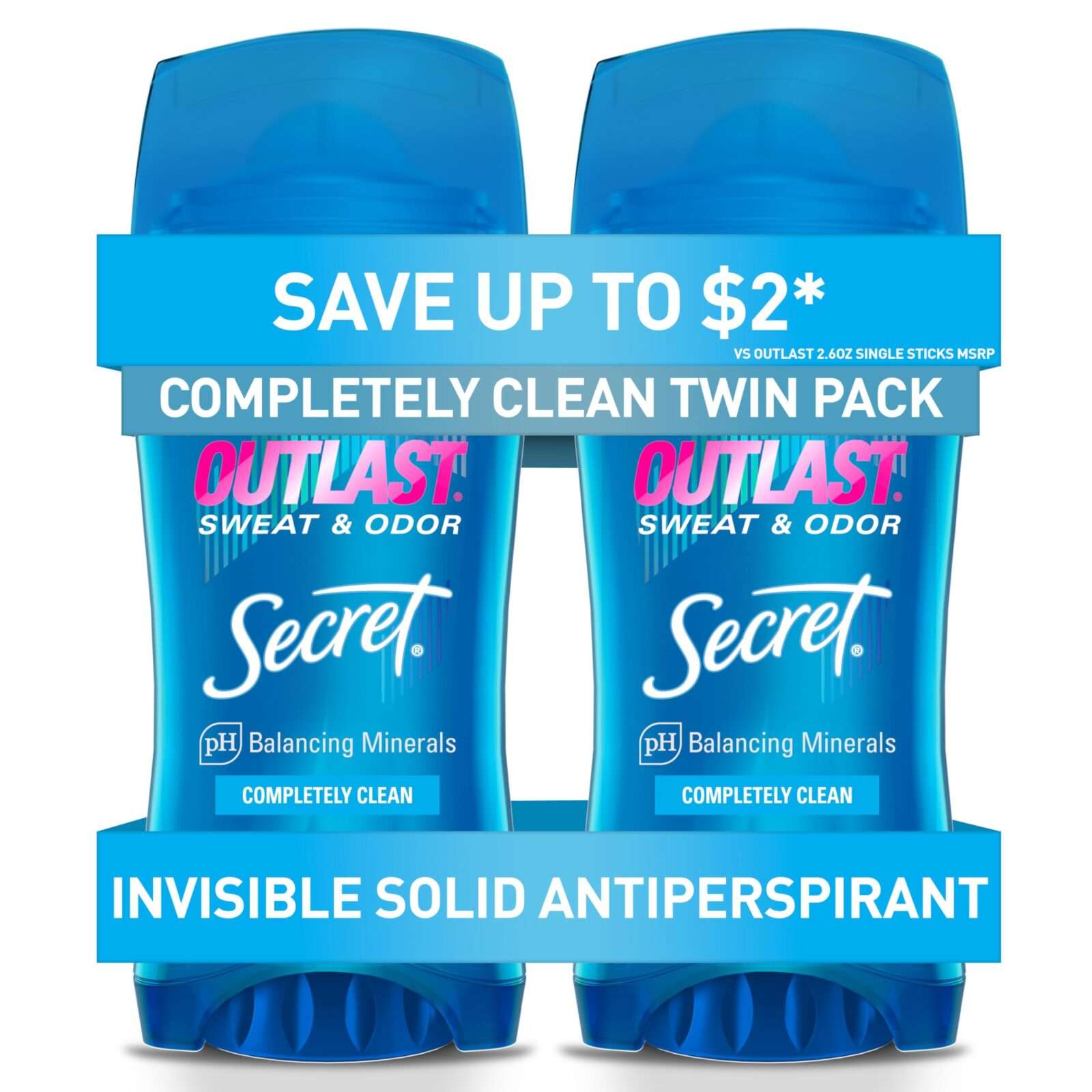 Secret Invisible Solid Outlast Completely Clean