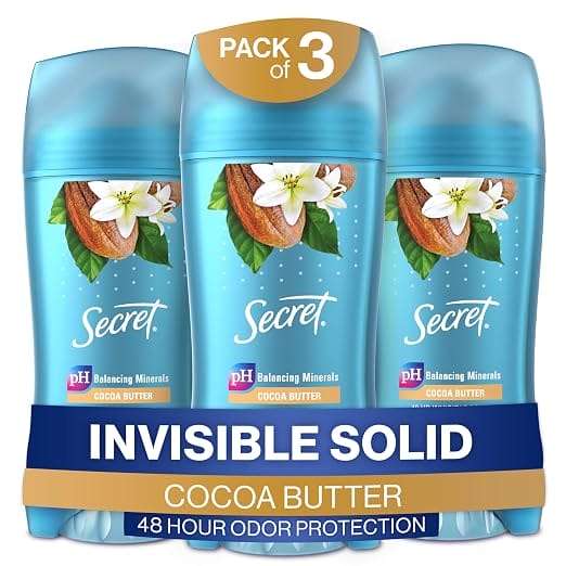 Secret Invisible Solid Fresh Cocoa Butter