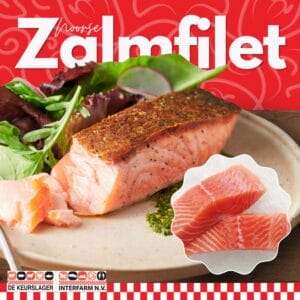 Vis Noorse Zalmfilet Skin-On 5Kg - Box (205662) Ksl