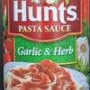 Hunts Pasta Sauce Garlic & Herb - FULL BOX